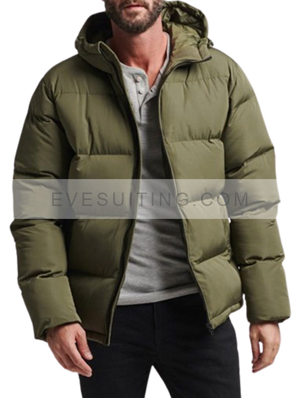 Limitless With Chris Hemsworth Green Puffer Jacket