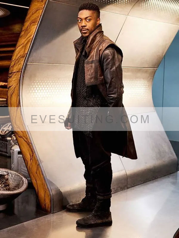Cleveland Booker Star Trek Discovery Season 3 David Ajala Leather Coat