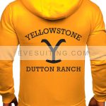 Dutton Ranch Yellowstone Yellow Fleece Hoodie