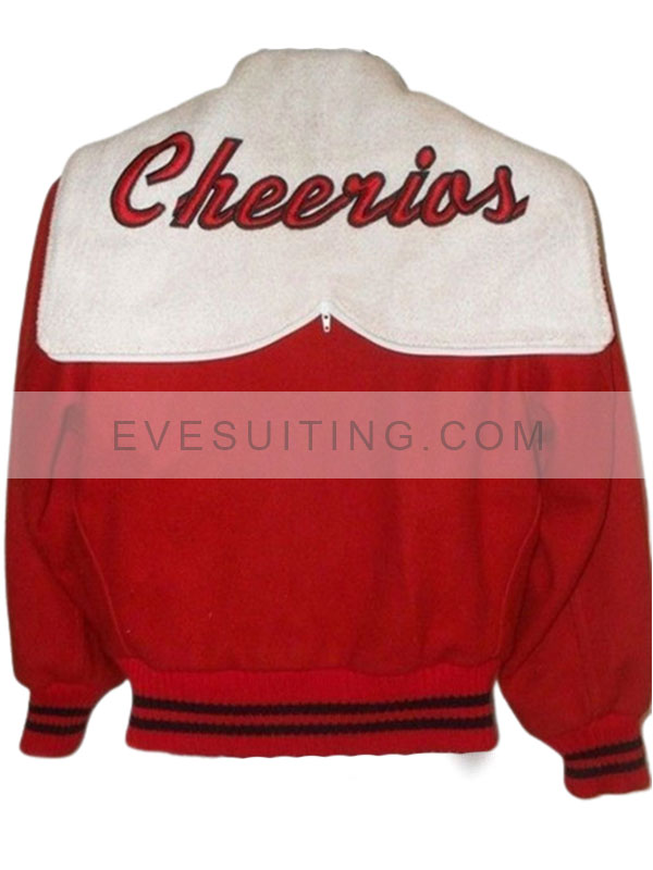Glee Cheerios Red And White Varsity Bomber Jacket