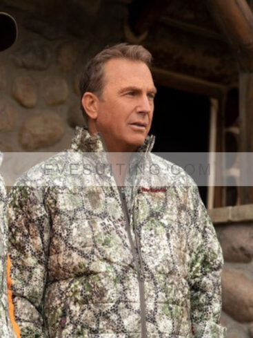 Kevin Costner Yellowstone Season 2 Snake Print Jacket