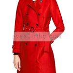 Riverdale Polly Cooper Red Belted Wool Coat