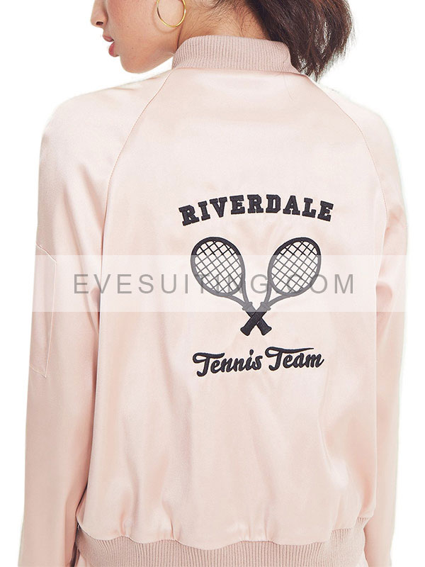 Riverdale Tennis Team Varsity Pink Jacket