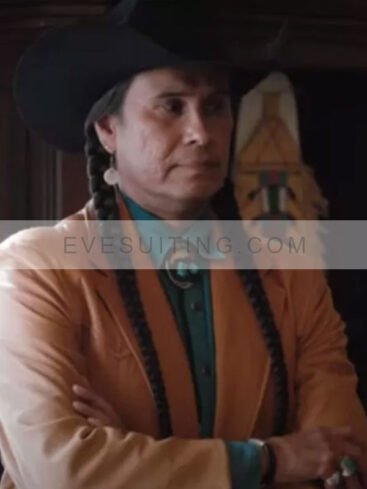 Yellowstone Mo Brings Plenty Season 4 Leather Coat