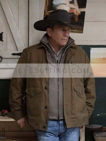 Yellowstone Season 2 John Dutton Brown Cotton Jacket
