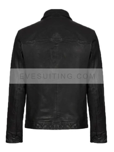 Benjamin Hollingsworth Virgin River S04 Dan Brady Leather Black Jacket
