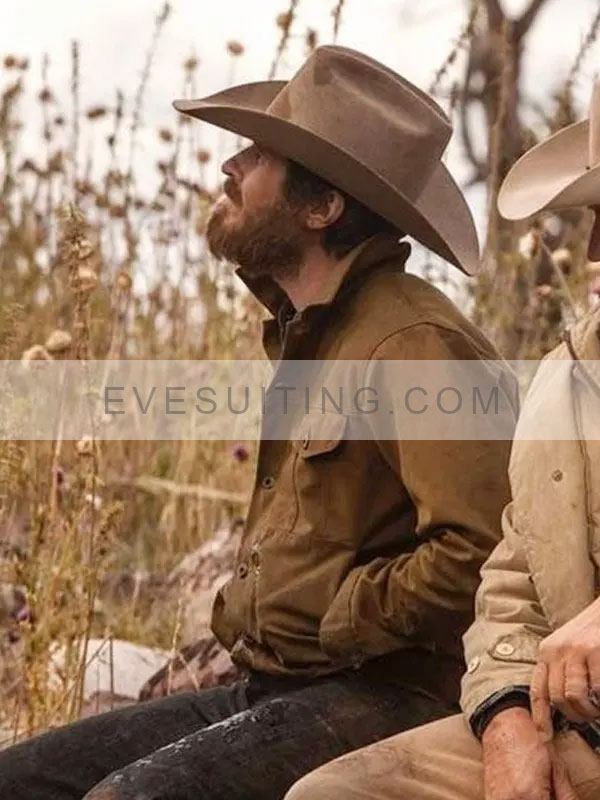 Dave Annable Yellowstone Lee Dutton Brown Jacket