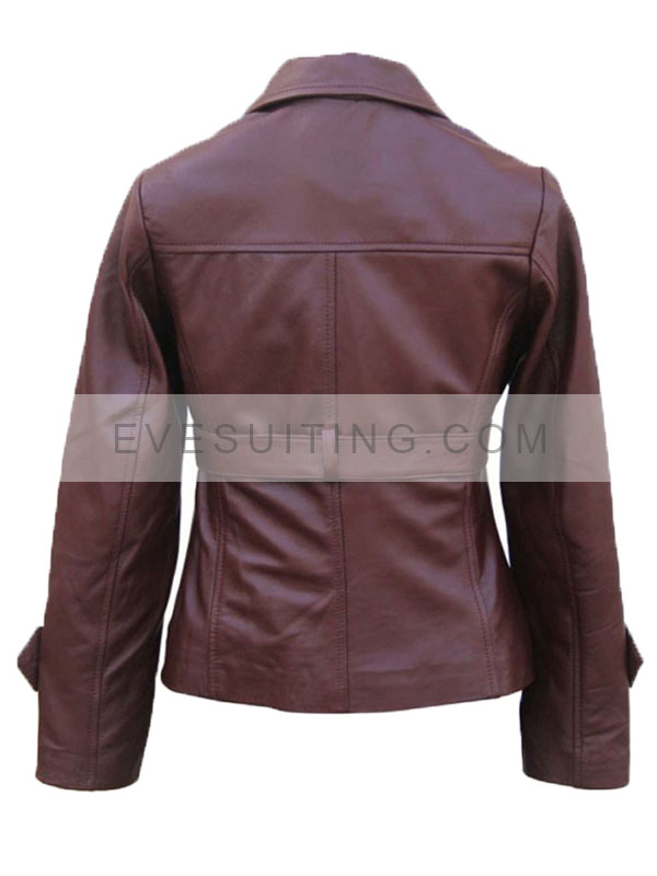 Hayley Atwell Avengers Peggy Carter Brown Leather Jacket