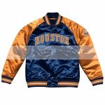 Houston Astros Blue And Orange Satin Jacket