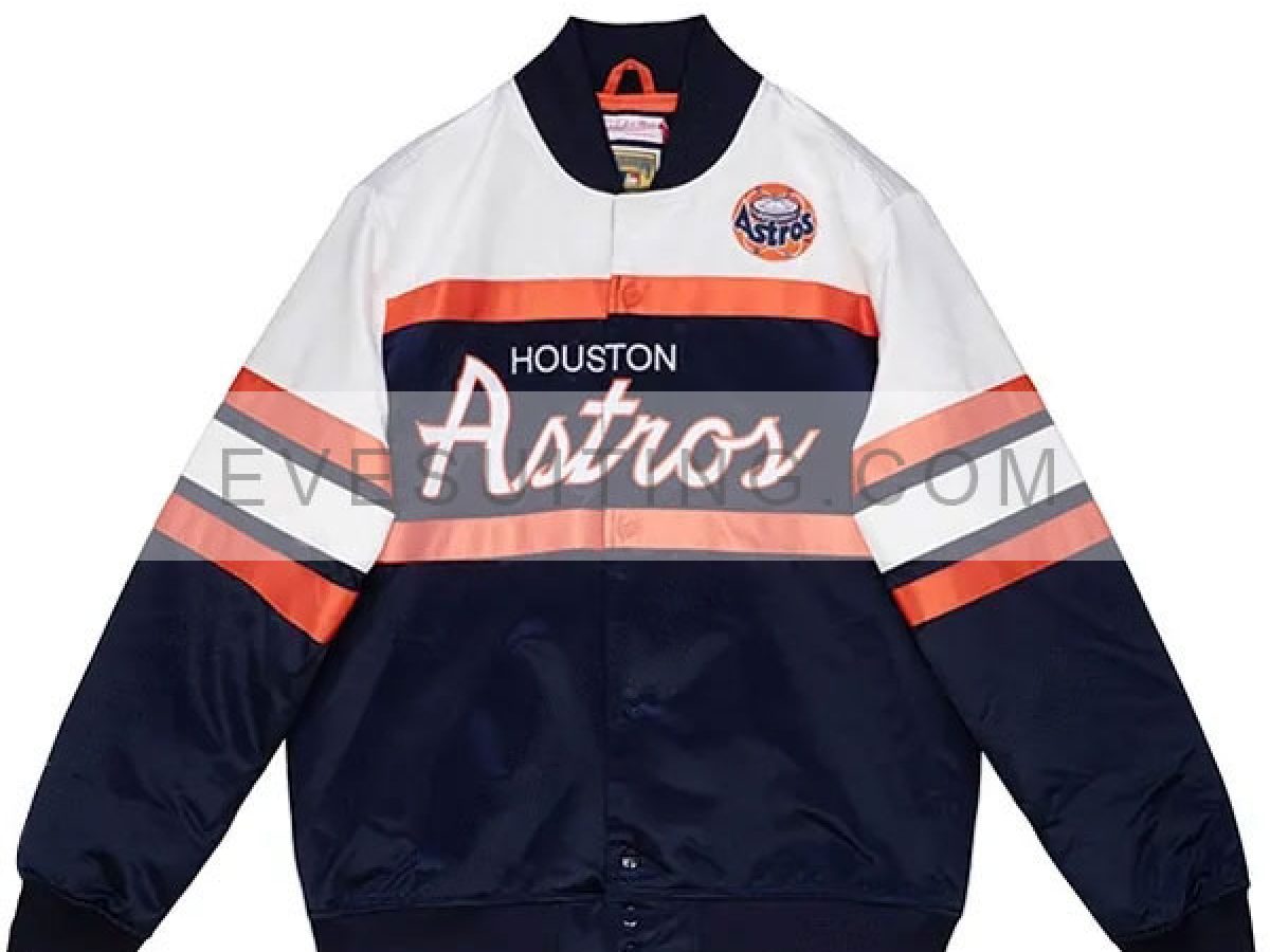 Starter Houston Astros Jacket  Vintage Navy Blue Varsity Jacket