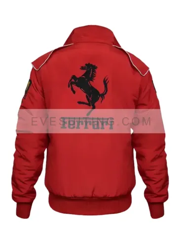 Lana Del Rey Red Ferrari Racing Bomber Jacket