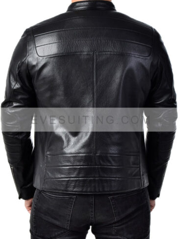 Men's Black Biker Jacket
