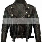 Money Heist Nairobi Fringe Black Leather Jacket