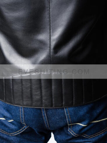 Quilted Motorcycle Black Jacket