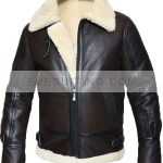 RAF Dark Brown Shearling Sheepskin Leather Flying Jacket