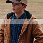 Tate Dutton Yellowstone Hooded Brown Jacket