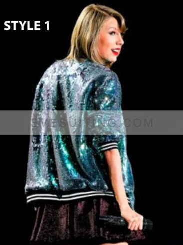 Taylor Swift Ombre Sequin Bomber Jacket