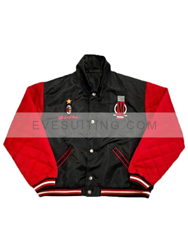 AC Milan Lotto Varsity Bomber Jacket