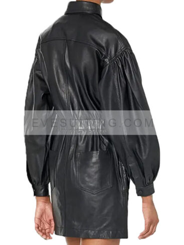 Ashleigh Murray Tom Swift 2022 Zenzi Fullington Leather Jacket