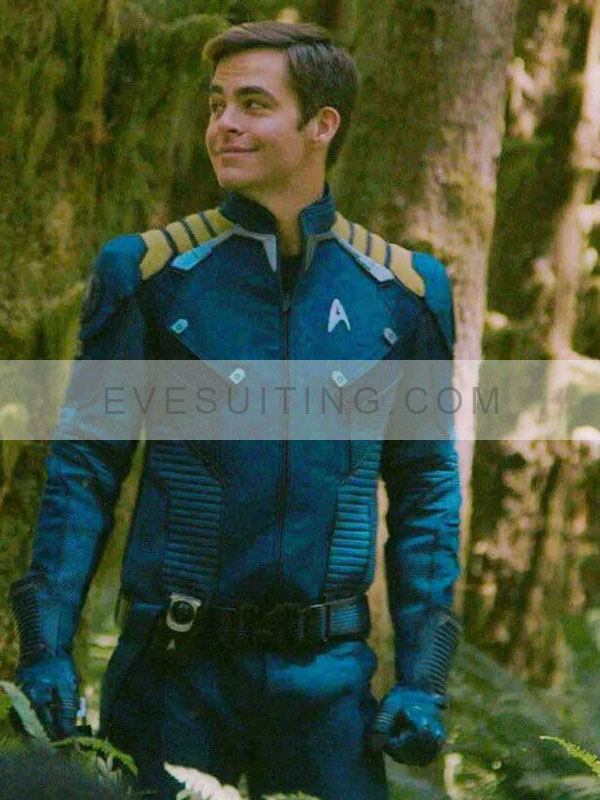 Chris Pine Star Trek Beyond Captain James Kirk Blue Uniform Jacket