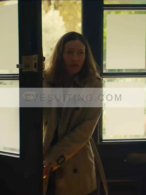 I Came By 2022 Kelly Macdonald Cotton Beige Coat