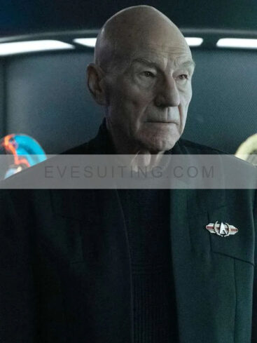 Jean-Luc Picard Star Trek Picard S03 Patrick Stewart Black Jacket