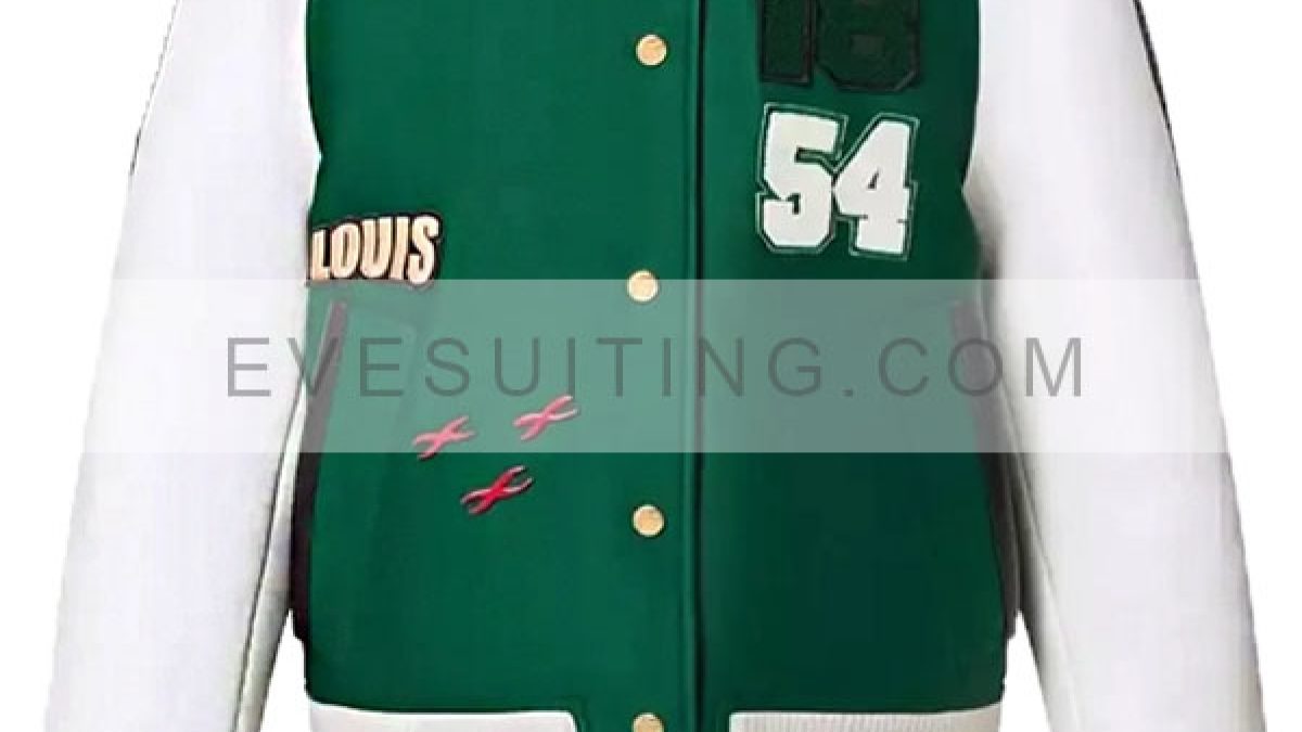 Green Varsity Louis Vuitton Letterman Jacket - Jackets Expert