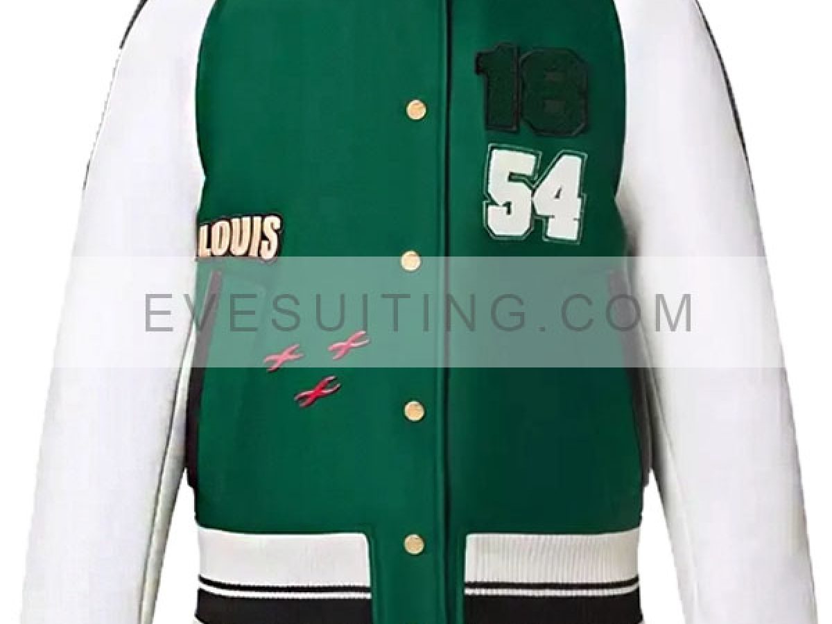 Green And White Louis Vuitton Varsity Jacket - Eve Suiting