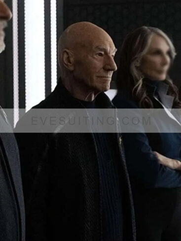 Patrick Stewart Star Trek Picard Season 03 Jean-Luc Picard Black Jacket
