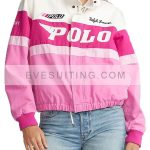 Pink Polo Racer Bomber Jacket