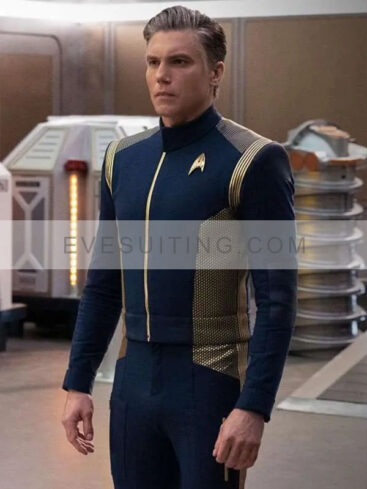 Star Trek Discovery Captain Pike Blue Uniform Jacket