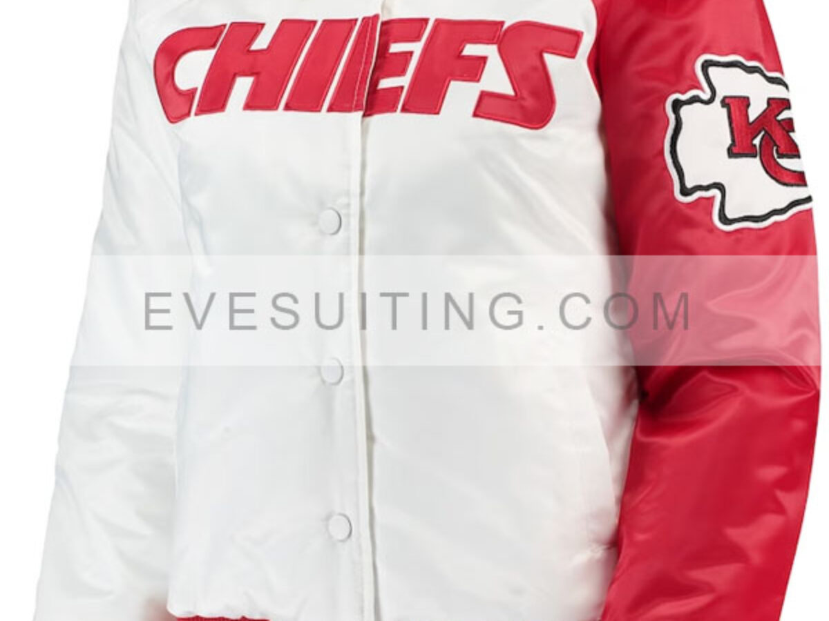 Kansas City Chiefs Logo Red/White Letterman Jacket