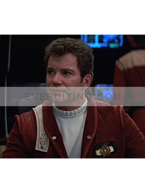 William Shatner Star Trek The Final Frontier Captain Kirk Bomber Jacket