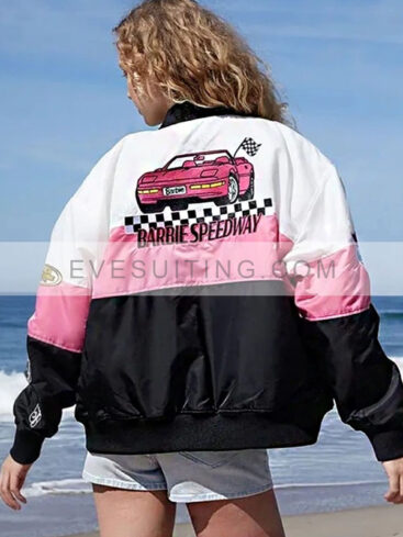 Barbie Speedway Motorcycle Racer Bomber Jacket
