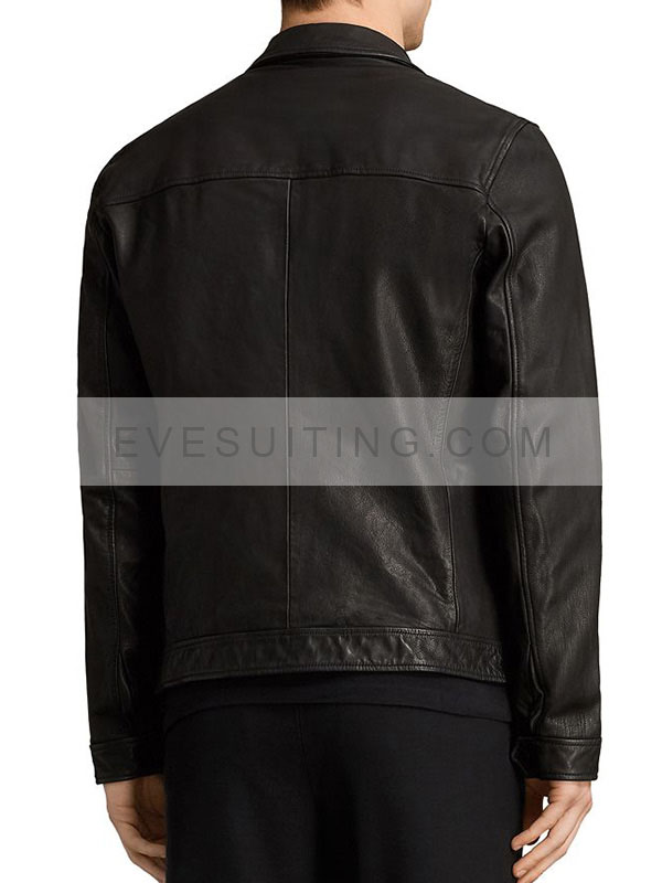 Brett Goldstein Ted Lasso Roy Kent Black Leather Jacket