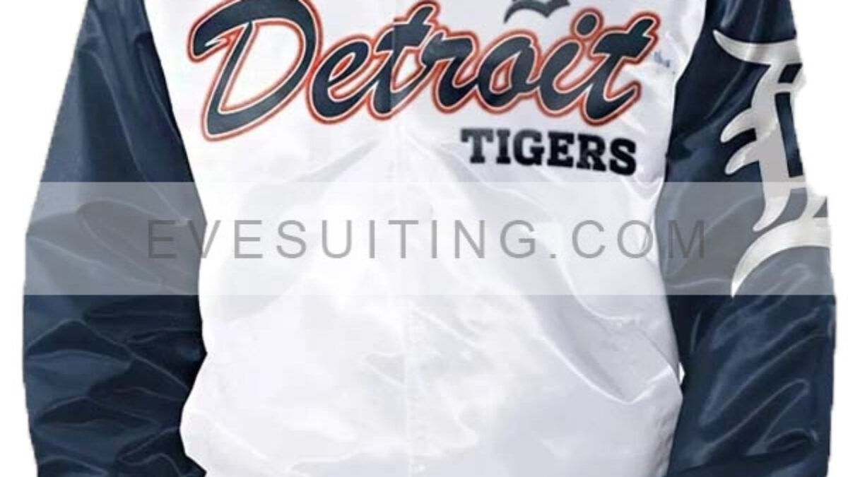 Detroit Tigers Logo Varsity Jacket  Detroit Tigers Logo Starters Jacket