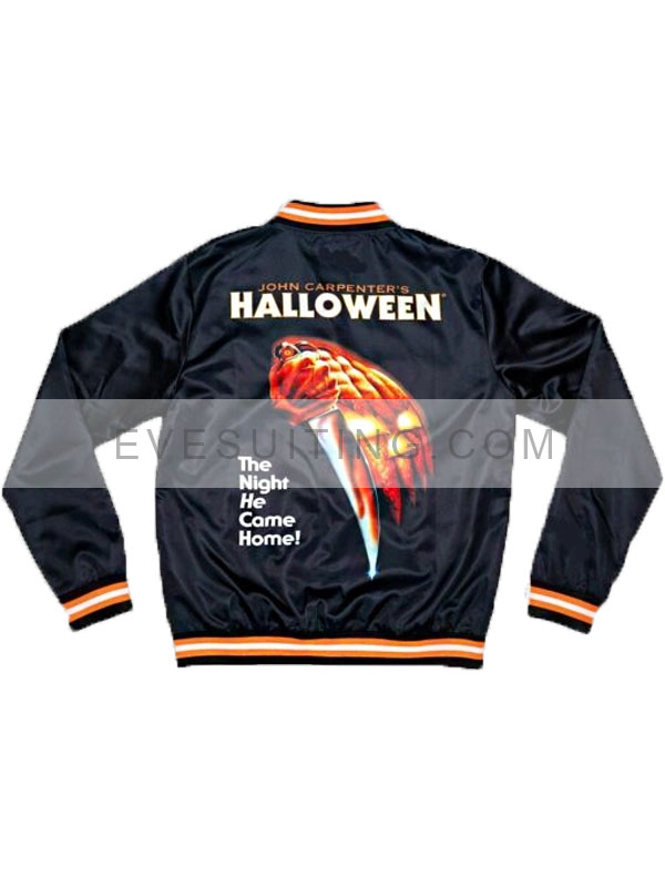 Halloween 1978 John Carpenters Varsity Black Bomber Jacket