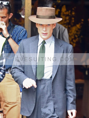 J Robert Oppenheimer 2023 Cillian Murphy Grey Suit