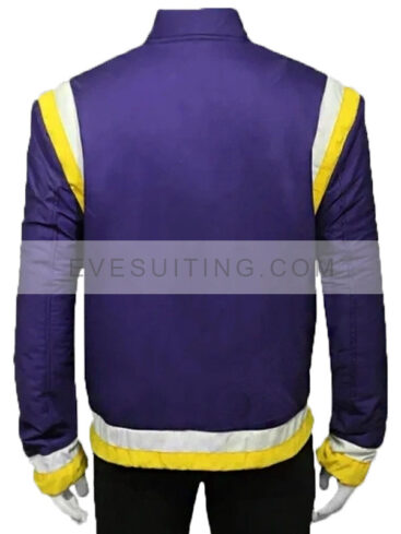 Los Angeles Lakers Warm-up Purple Cotton Jacket