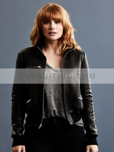 Movie Jurassic World Dominion 2022 Claire Dearing Black Leather Jacket