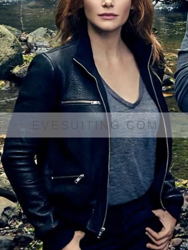 Movie Jurassic World Dominion 2022 Claire Dearing Leather Black Jacket