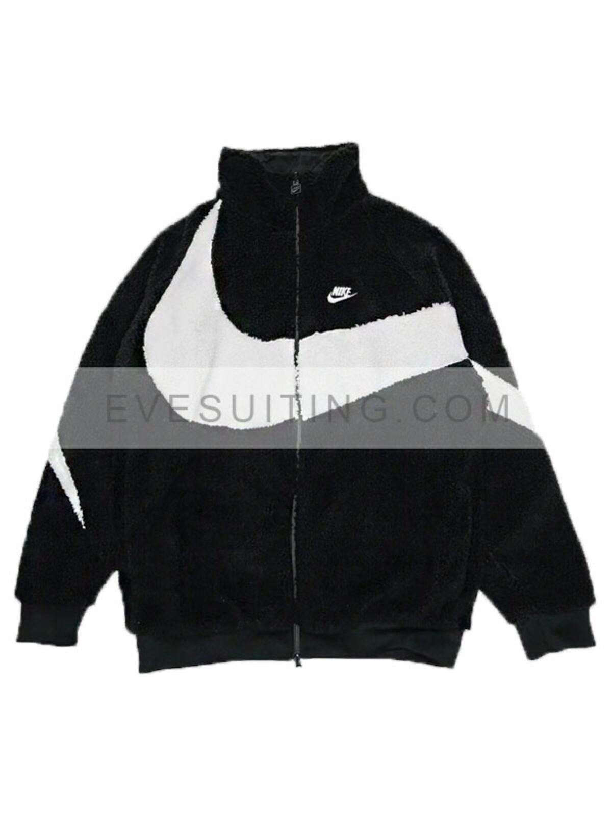 XS nike big swoosh boa jacket-