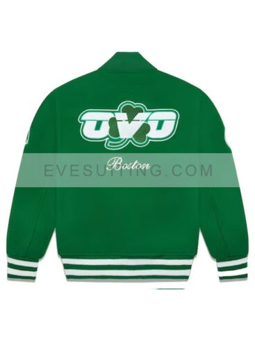 OVO Boston Celtics October’s Very Own Varsity Green Wool Jacket