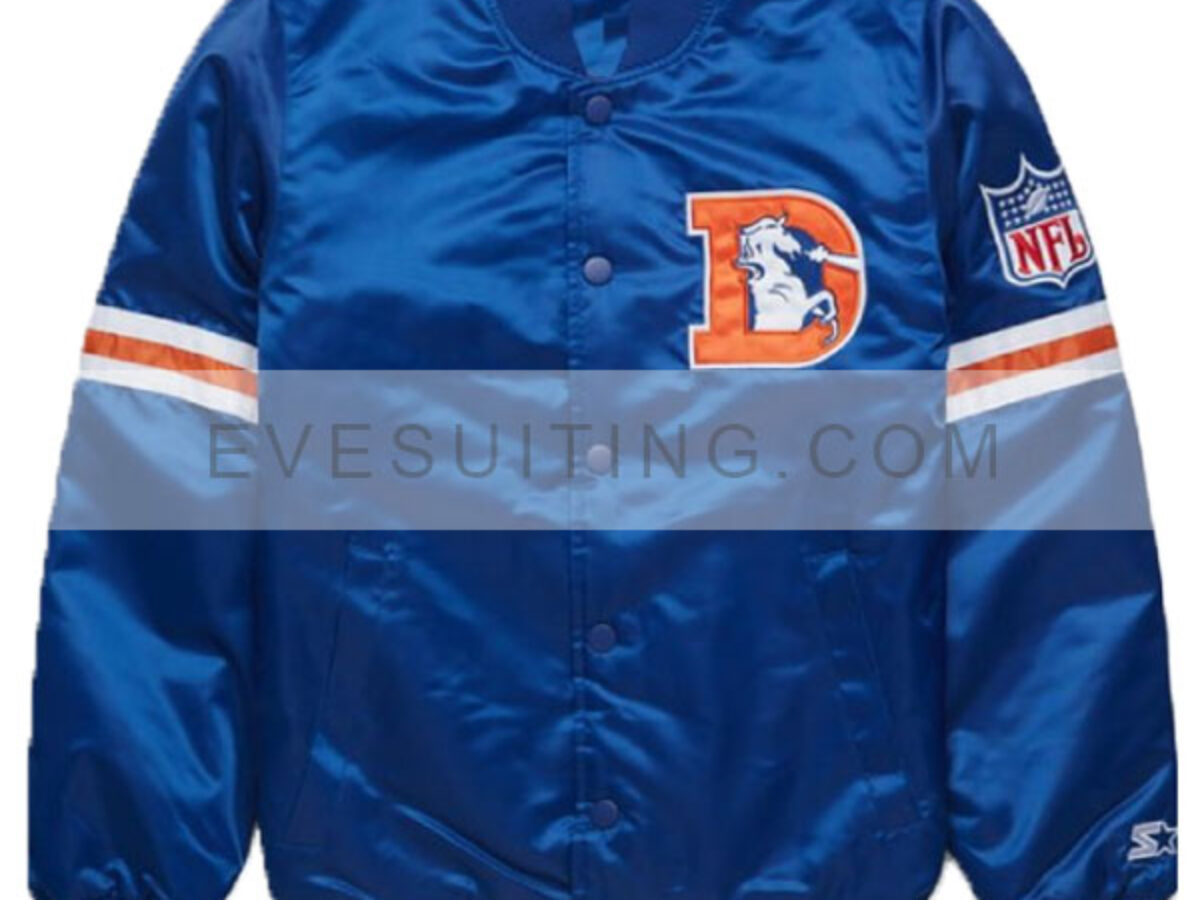 Men's Denver Broncos Hooded Starter Jacket - Eve Suiting