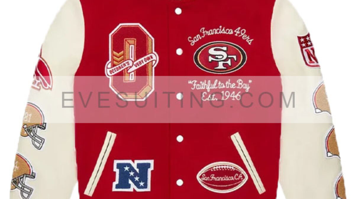 OVO San Francisco 49ers Varsity Jacket - Eve Suiting