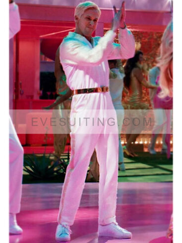 Ryan Gosling Barbie 2023 Ken Dancing Costume White Tracksuit