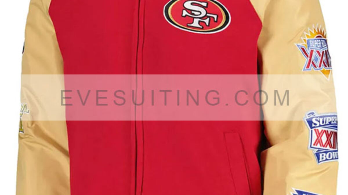 49ers SF Super Bowl Letterman Jacket