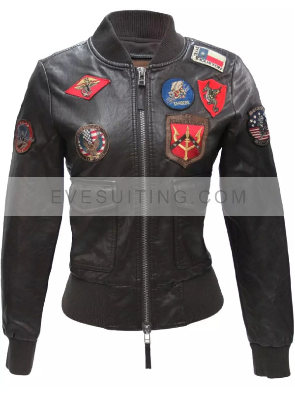 Top Gun Women's Vegan Leather Jacket