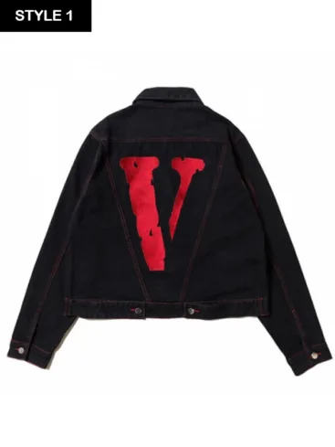 VLONE Friends Denim Jacket Red