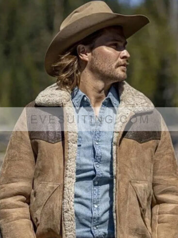 Yellowstone Kayce Dutton Suede Shearling Jacket